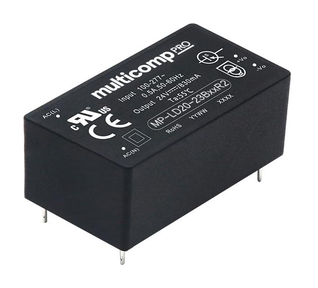 MP-LD20-23B05R2 POWER SUPPLY, AC-DC, 5V, 4A MULTICOMP PRO