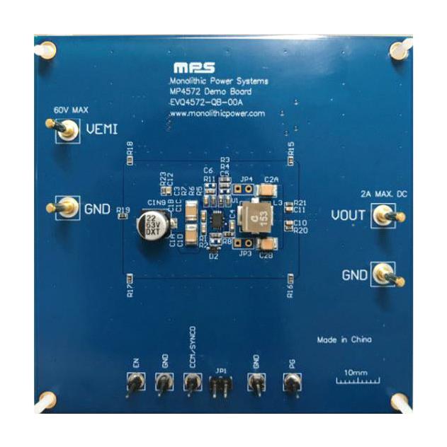 EVQ4572-QB-00A EVAL BOARD, SYNCHRONOUS BUCK CONVERTER MONOLITHIC POWER SYSTEMS (MPS)