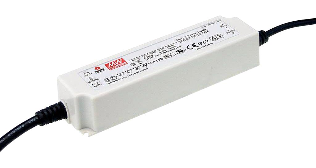 LPF-40-24 LED DRIVER, CONST CURRENT/VOLT, 40.08W MEAN WELL