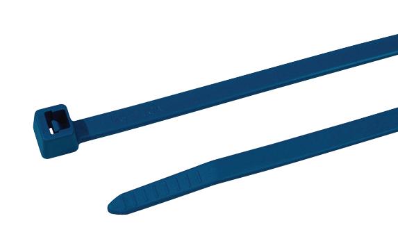 111-01225 CABLE TIE, 100MM, PA66MP, BLUE HELLERMANNTYTON