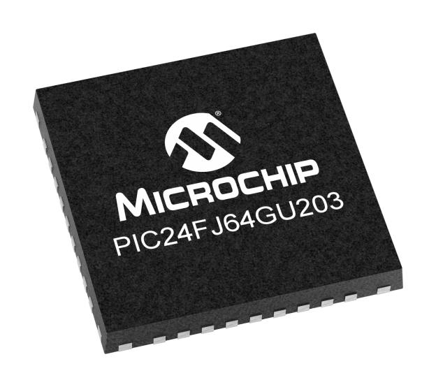 PIC24FJ64GU203-I/M5 MCU, 16BIT, 32MHZ, PIC24, UQFN-36 MICROCHIP