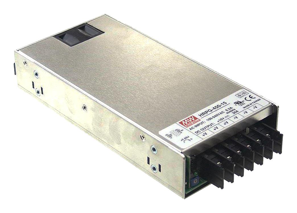 HRPG-450-15 POWER SUPPLY, AC-DC, 15V, 30A MEAN WELL