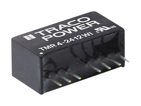 TMR 4-2412WI DC-DC CONVERTER, 12V, 0.333A TRACO POWER