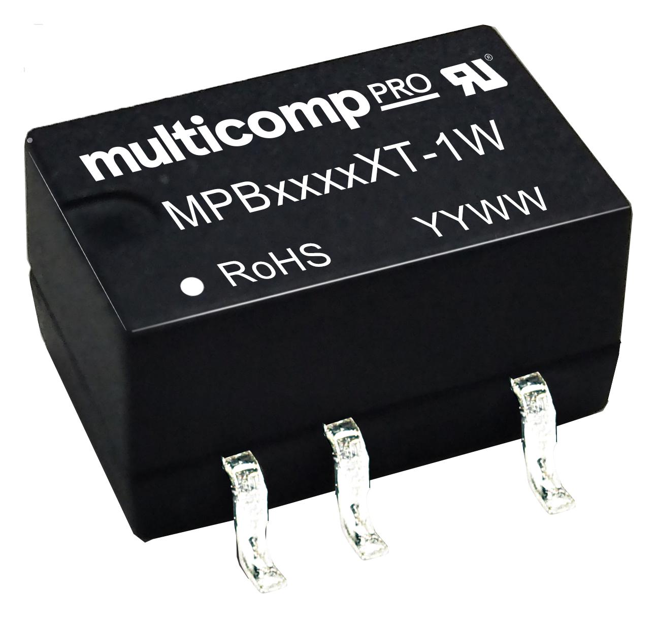 MPB0503XT-1W DC-DC CONVERTER, 3.3V, 0.303A MULTICOMP PRO