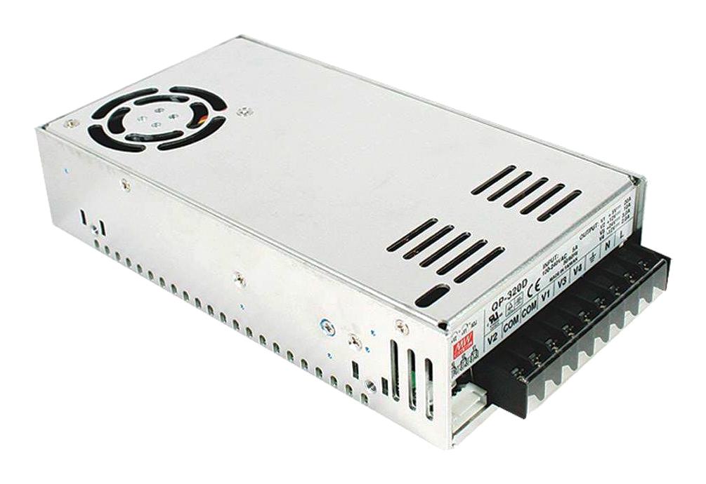 QP-320D POWER SUPPLY, AC-DC, 4 O/P, 316W MEAN WELL