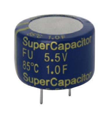 FU0H105ZF SUPERCAPACITOR, AEC-Q200, 1F, RADIAL CAN KEMET