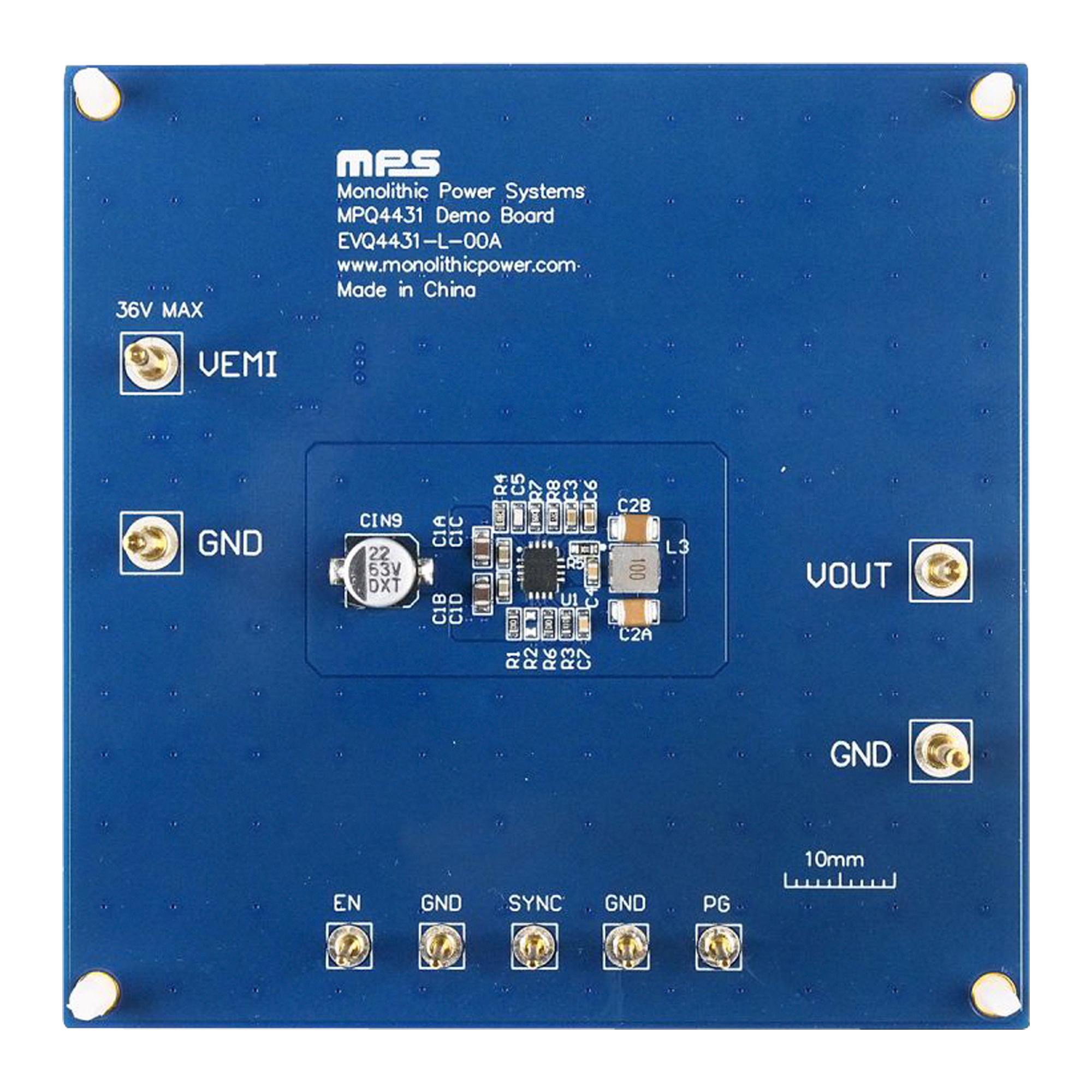 EVQ4431-L-00A EVAL BOARD, SYNCHRONOUS STEP DOWN CONV MONOLITHIC POWER SYSTEMS (MPS)