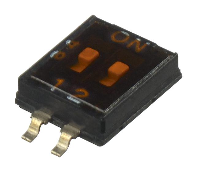 IKH0204000(00) DIP SWITCH, 2POS, 0.025A, 24VDC, SMD APEM