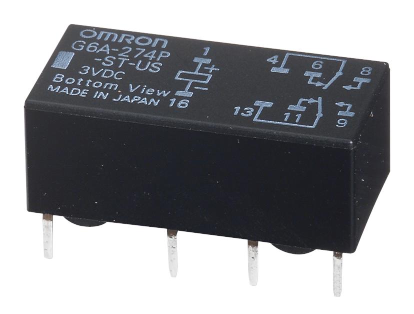 G6A274PSTUS DC24 SIGNAL RELAY, DPDT, 24VDC, 2A, TH OMRON