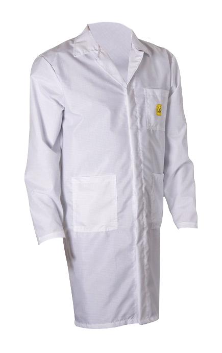 72150 CLOTH, ESD LAB COAT, X SMALL, WHITE DESCO EUROPE (FORMERLY VERMASON)