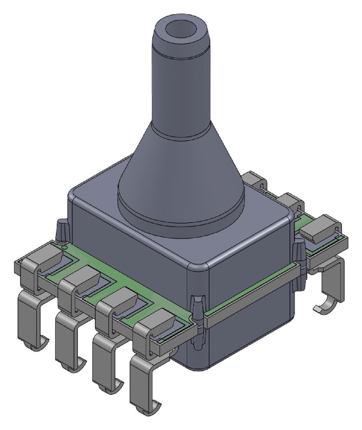 ELVH-M100G-HKNJ-C-N4A4 PRESSURE SENSOR, 100MBAR, GAUGE, I2C AMPHENOL ALL SENSORS