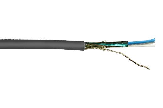 9841 SHLD CABLE, 1 PAIR, 24AWG, GREY, PER M BELDEN