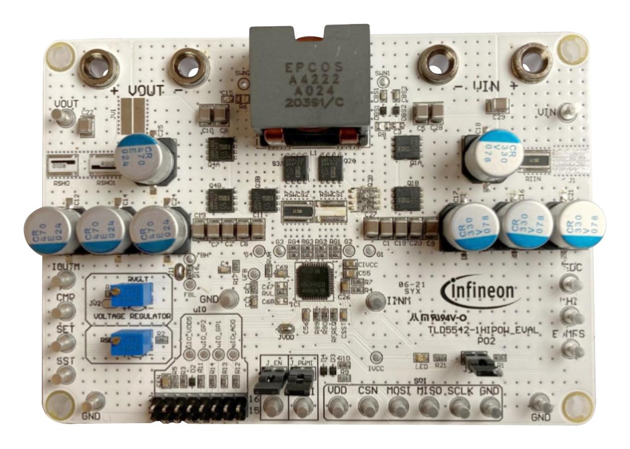 TLD55421HIPOWEVALTOBO1 EVAL BOARD, SYNCHRONOUS BUCK-BOOST INFINEON