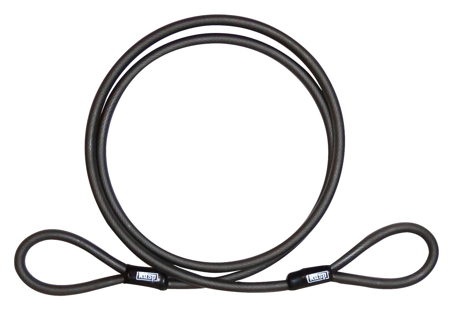 K4551220D DOUBLE LOOP SECURITY CABLE, 12 X 2000MM KASP SECURITY