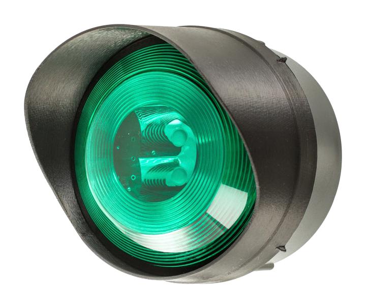 LED-TL-02-04 TRAFFIC LIGHT, GREEN, CONTI/FLASH, 30V MOFLASH SIGNALLING