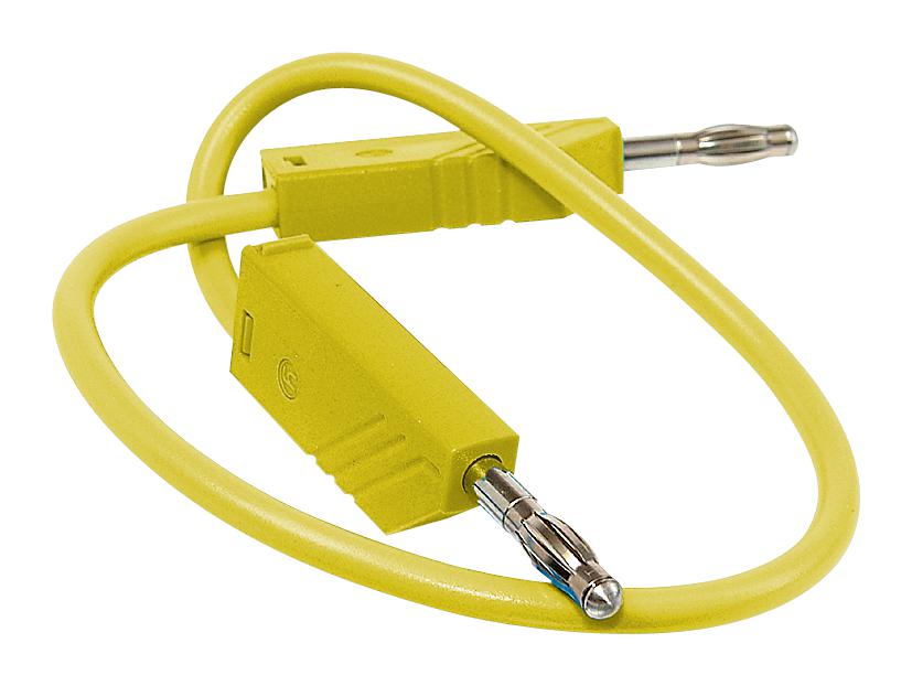 934066103 TEST LEAD, YELLOW, 2M, 60V, 32A HIRSCHMANN TEST AND MEASUREMENT