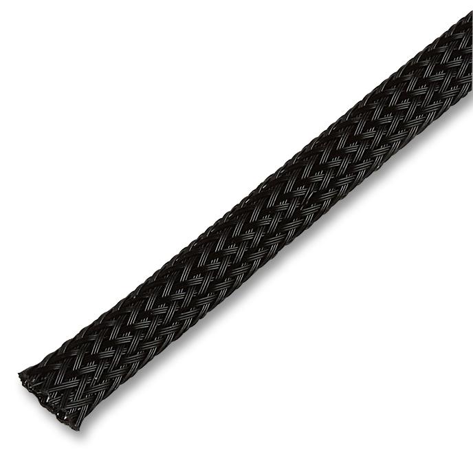 PET6BK50MR SLEEVING, BRAID, 50M MULTICOMP PRO