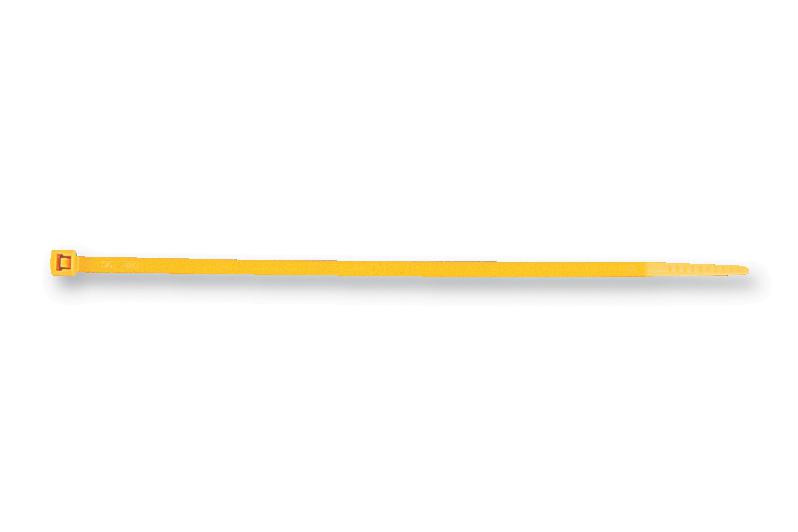 111-04805 CABLE TIE, YELLOW, 200MM, PK100 HELLERMANNTYTON