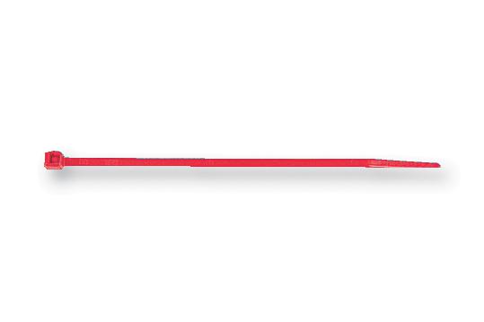 111-04804 CABLE TIE, RED, 200MM, PK100 HELLERMANNTYTON