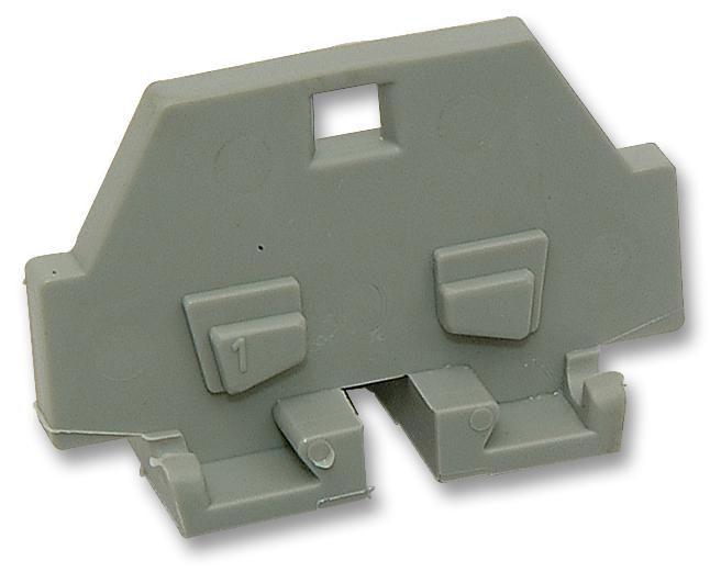 261-361 END PLATE, GREY WAGO