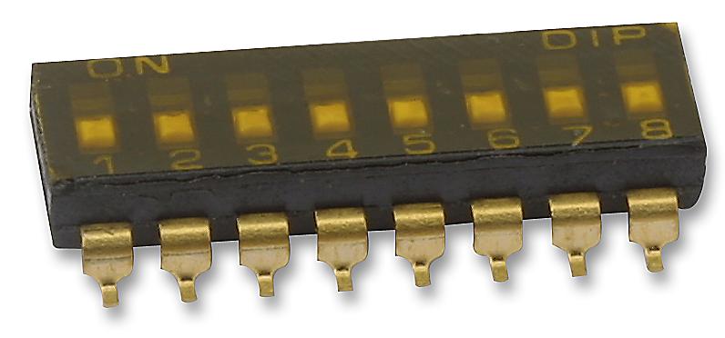 MCDMR-08-T-V-T/R DIP SWITCH, SPST, 0.025/24VDC, 8POS, SMT MULTICOMP PRO