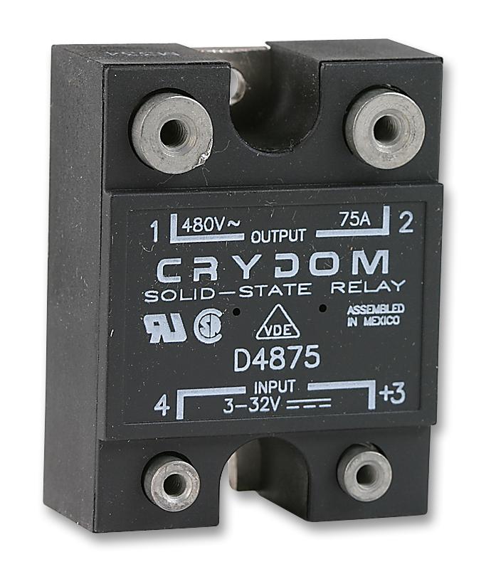 D4875 SSR, 75A, 480VAC SENSATA/CRYDOM