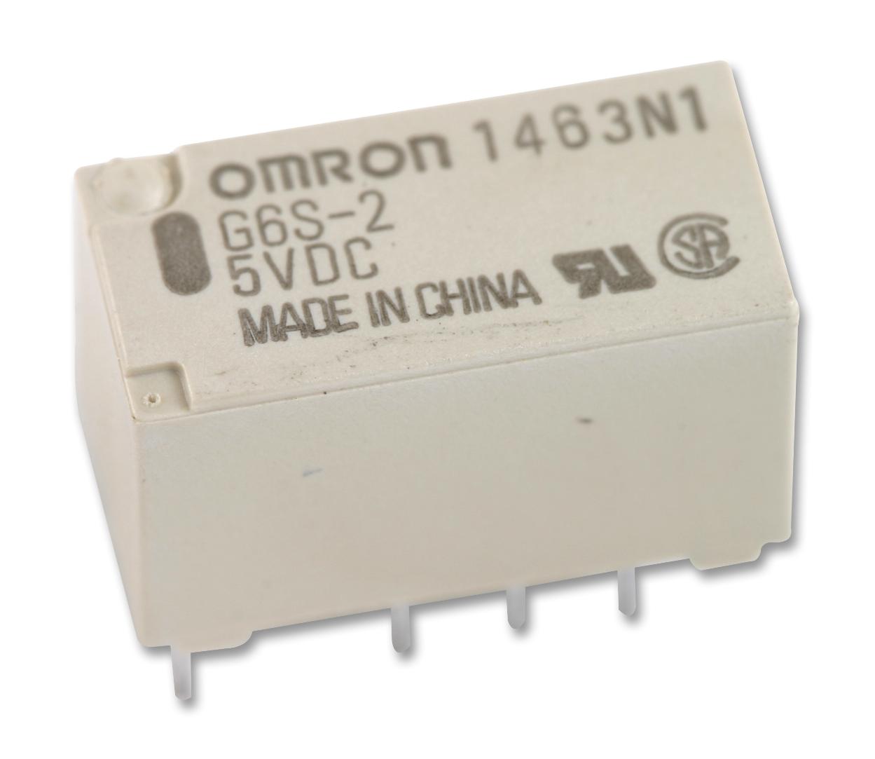G6S-2 4 DC5 RELAY, SIGNAL, DPDT, 30VDC, 2A OMRON