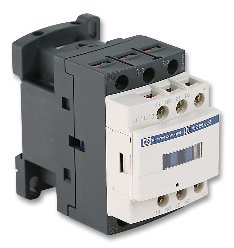 LC1D18B7 CONTACTOR, 9KW, 24VAC SCHNEIDER ELECTRIC
