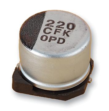 EEEFK1V221AP CAP, 220µF, 35V, RADIAL, SMD PANASONIC