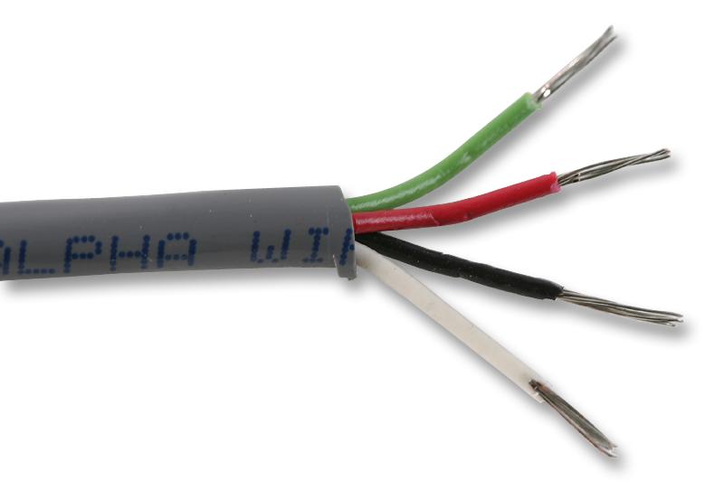 1174C SL005 CABLE, 22AWG, 4CORE, 30.5M ALPHA WIRE