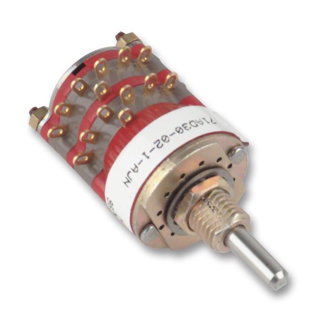 71BD30-02-1-AJN ROTARY SWITCH, 71 SERIES GRAYHILL