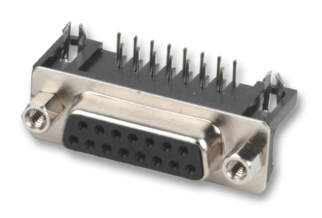 5504F1-15S-02A-03 SOCKET, D SUB, R/A, PCB, 15WAY MULTICOMP PRO