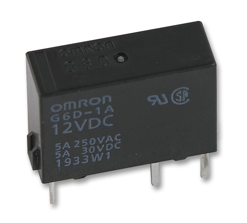 G6D-1A-ASI  DC12 RELAY, SPST-NO, 250VAC, 30VDC, 5A OMRON