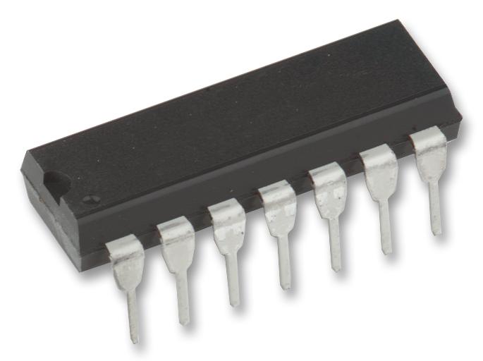 MCP6004-I/P. IC, OP AMP, QUAD, 1.8V, 1MHZ, 14DIP MICROCHIP