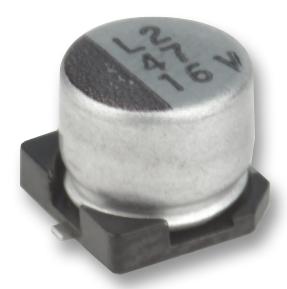 MCEEL16V106M4X5.2 CAP, 10µF, 16V, RADIAL, SMD MULTICOMP PRO