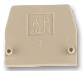 AKZ 1.5 END PLATE END PLATE, 1.5MM WEIDMULLER