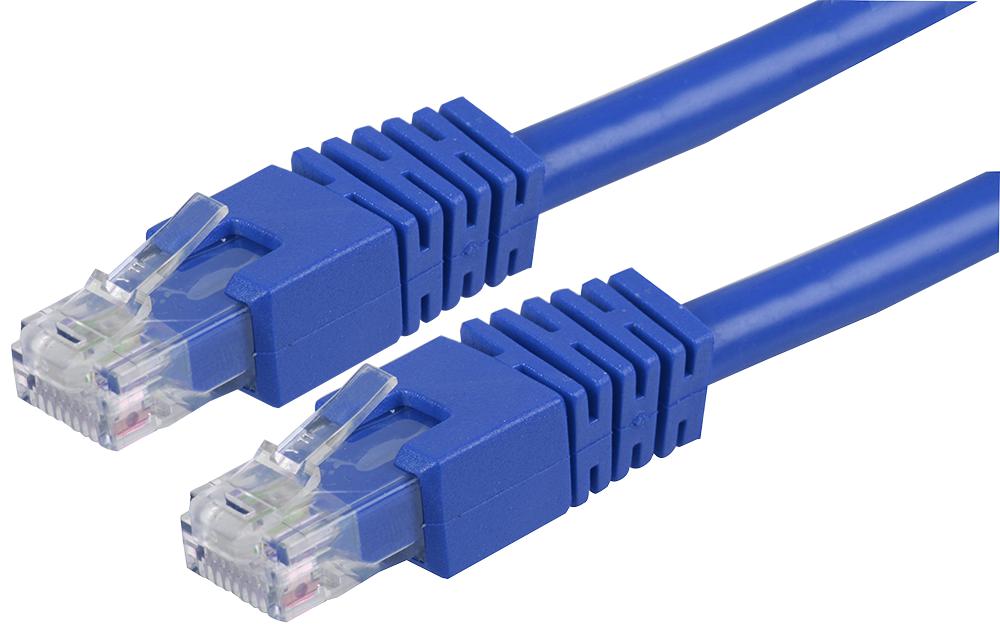 PS11308 PATCH CORD, RJ45 PLUG, CAT6, 0.2M, BLUE PRO SIGNAL