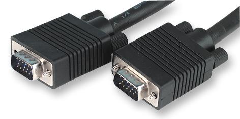 JR9755-15M BLACK CAB SVGA CABLE, HDDB MALE TO MALE, 15M PRO SIGNAL