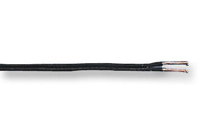 2X463 BLK FIG 8 CABLE, 2CORE, 0.34MM2, BLK, 100M MULTICOMP PRO