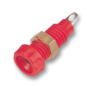 S14-RED BINDING POST, 10A, 4MM, PANEL, RED CLIFF ELECTRONIC COMPONENTS