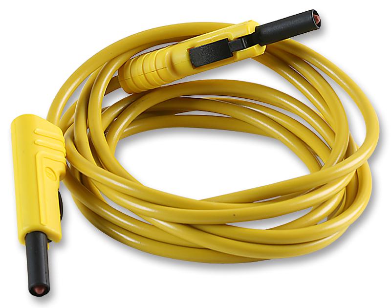 973647103 TEST LEAD, YELLOW, 2M, 60V, 16A HIRSCHMANN TEST AND MEASUREMENT
