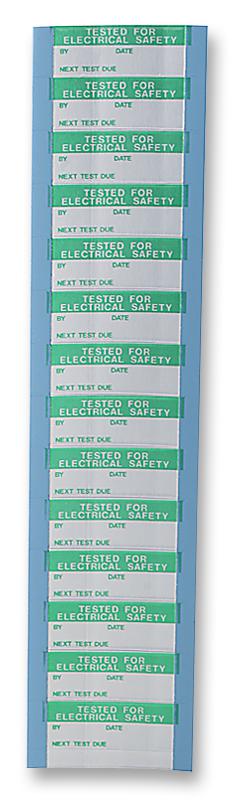 7827349 LABEL, TESTED ELEC SAFETY, PK350 MULTICOMP PRO