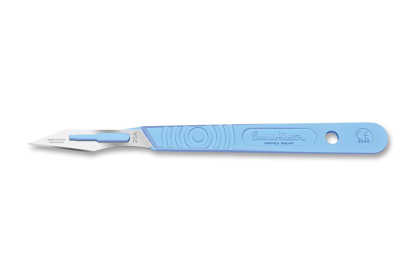 2338 TRIMAWAY SCALPEL HANDLE WITH BLADE 25A SWANN-MORTON