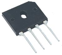 GBU6G DIODE, BRIDGE RECT, 1-PH, 6A, 400V, SIP ONSEMI