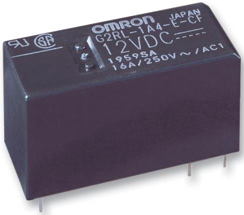 G2RL-1A4-E- DC12 RELAY, SPST-NO, 250VAC, 24VDC, 12A OMRON