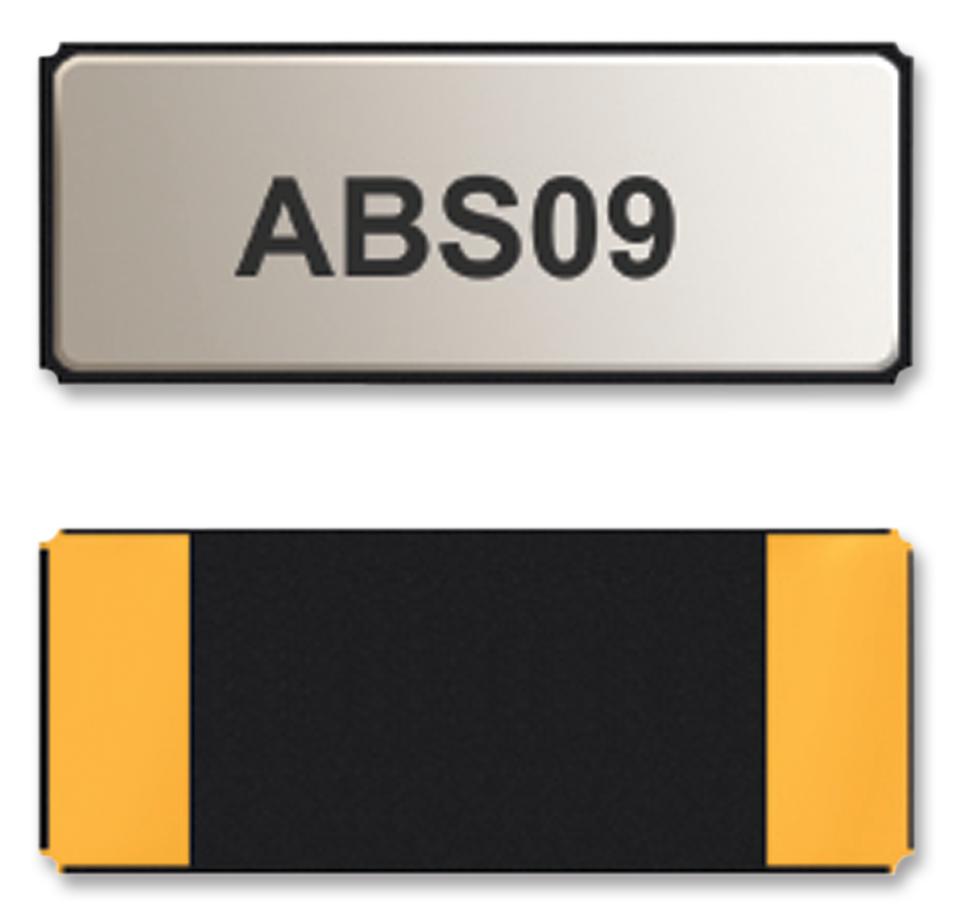 ABS09-32.768KHZ-T CRYSTAL, 32.768KHZ, 12.5PF,4.1MM X 1.5MM ABRACON