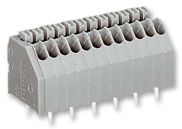 250-408. TERMINAL BLOCK, WIRE TO BRD, 8POS, 20AWG WAGO