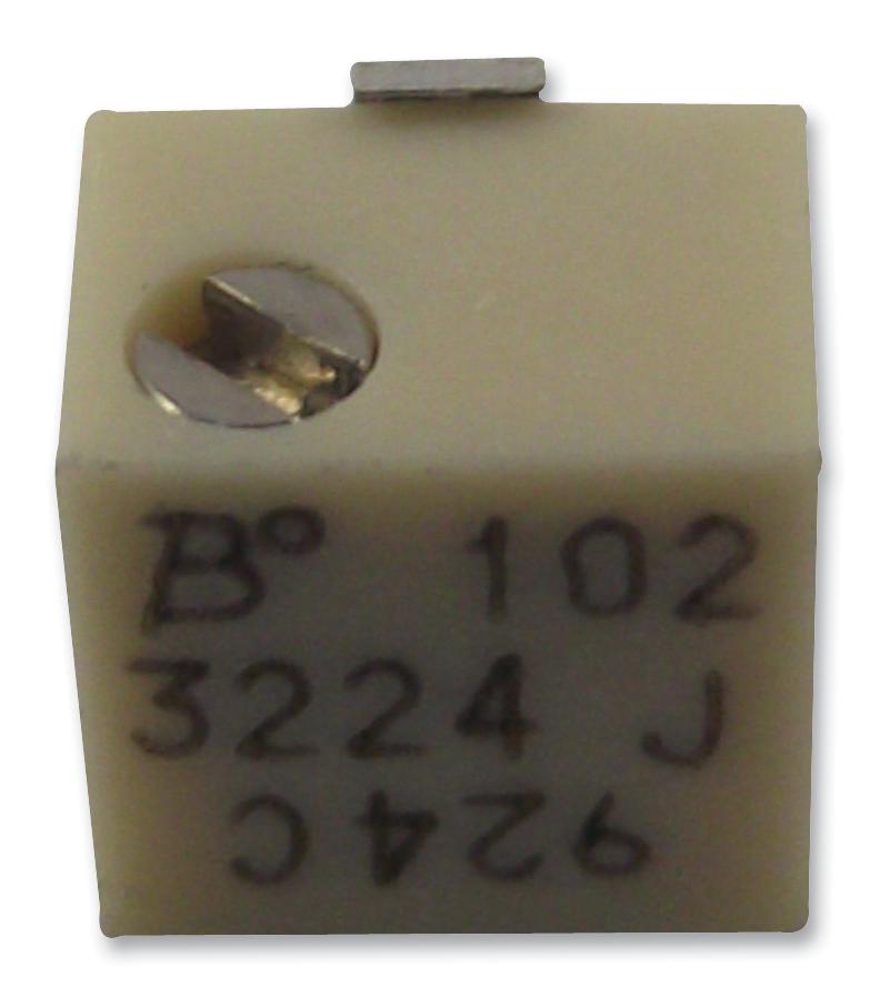 3224J-1-101E TRIMMER, 100 OHM, 12 TURN, SMD BOURNS