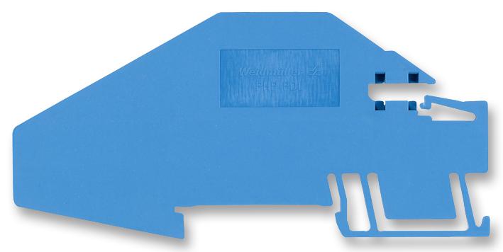 PHP/PDL4 S END PLATE, 3MM WIDE, BLUE WEIDMULLER