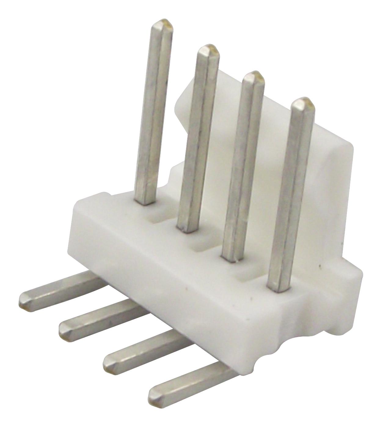 640457-4 HEADER, RIGHT ANGLE, 0.1", 4WAY AMP - TE CONNECTIVITY